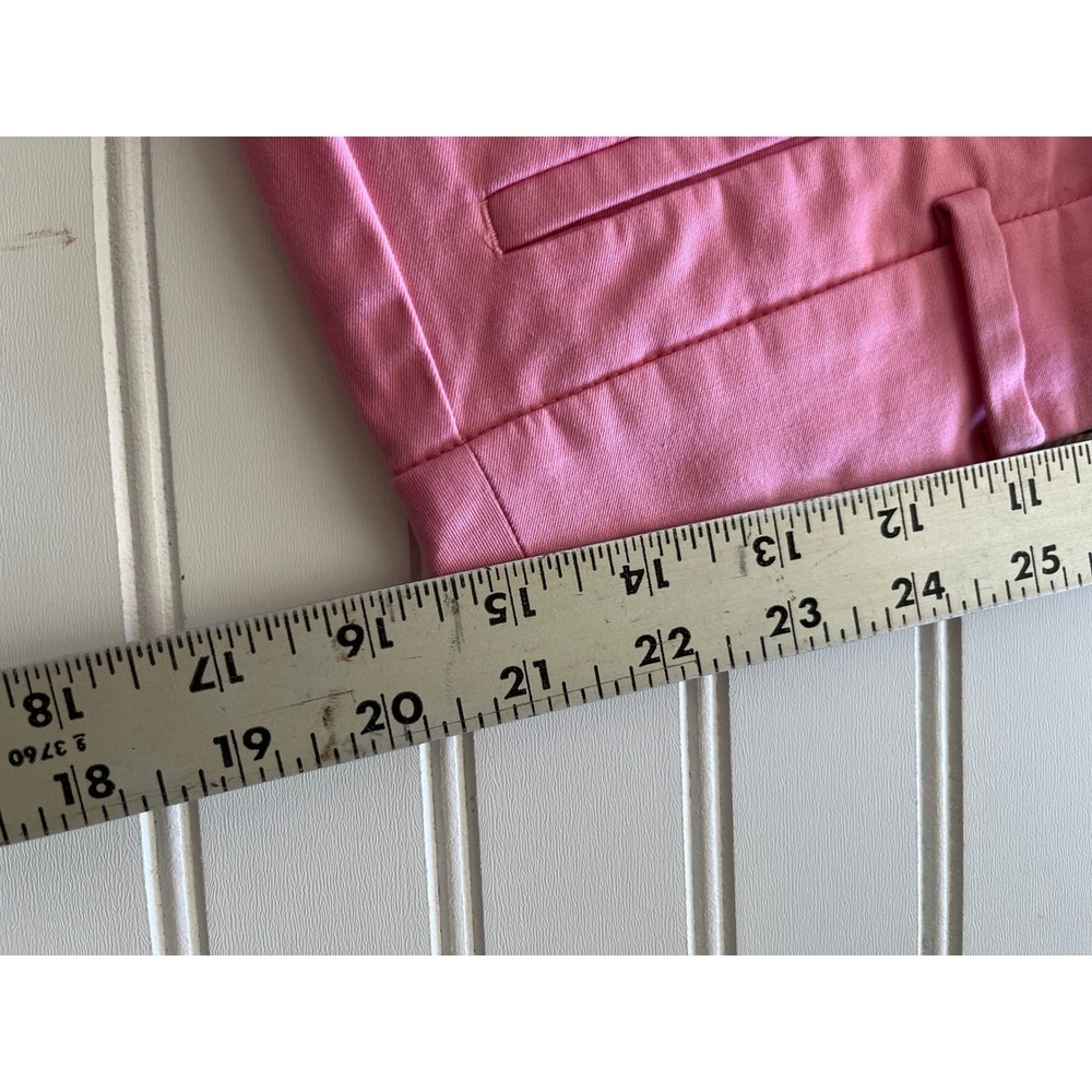 Talbots The Perfect Crop Pink Stretch Cotton Straight Leg Pants Womens 6 - Picture 3 of 5